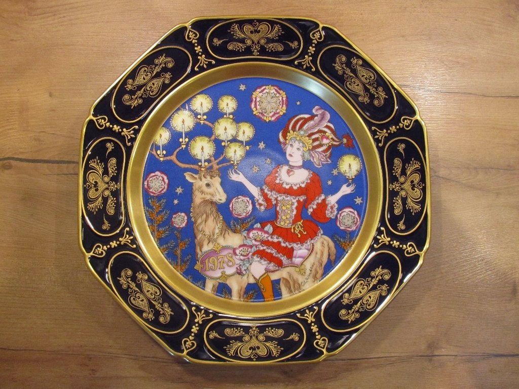 Hutschenreuther Kerst bord 1978 doorsnee 32 cm, Ophalen of Verzenden