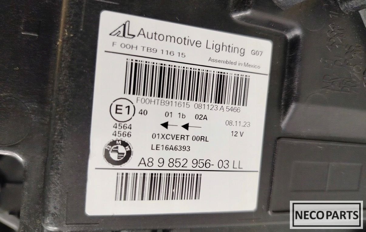 BMW X7 G07  LASER KOPLAMP RECHTS 9852956 ORIGINEEL COMPLEET, Gebruikt, -, -, Ophalen of Verzenden