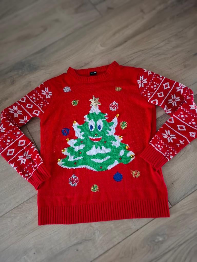 Kersttrui Avesta XL - rood met belletjes, Ophalen of Verzenden, Gedragen, Maat 56/58 (XL), Rood