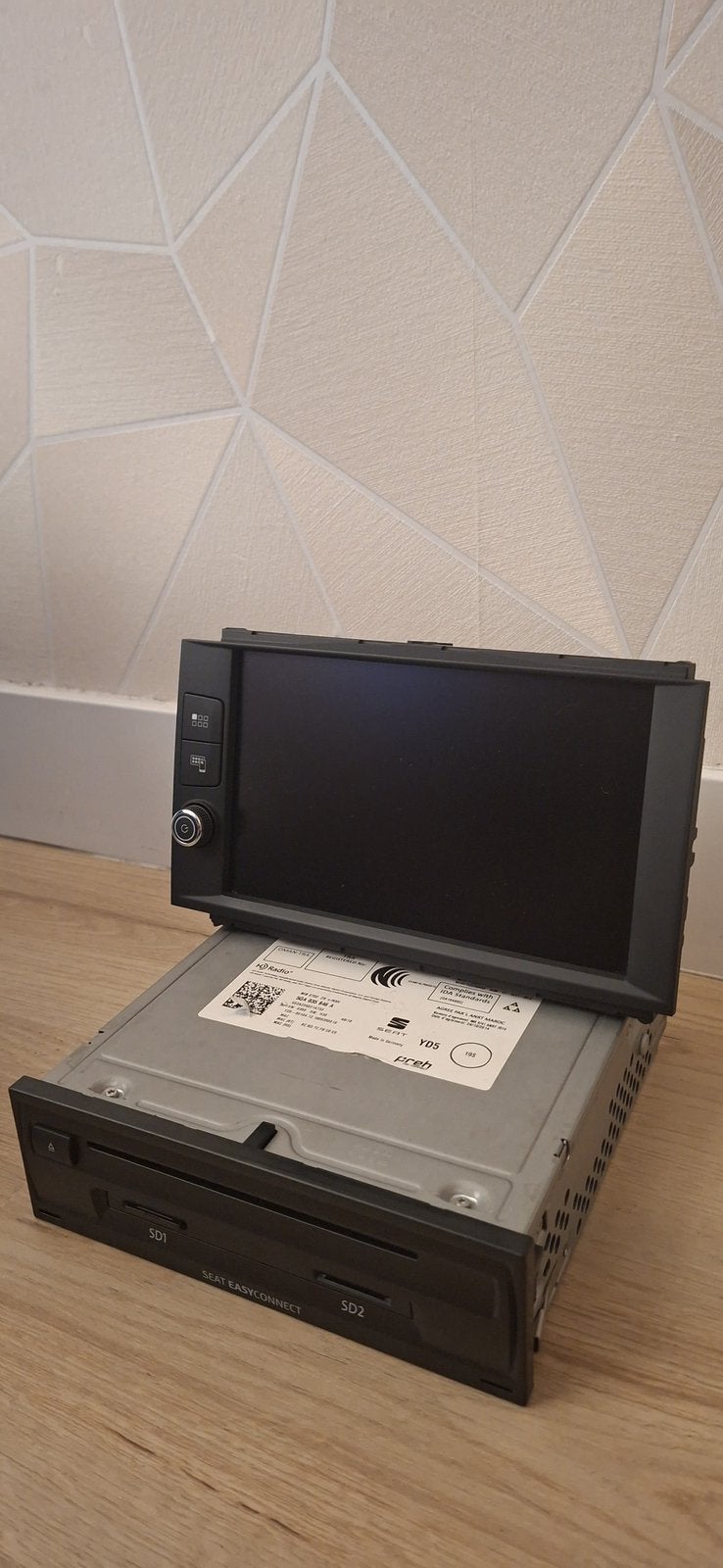 Origineel SEAT Leon  MIB2 EasyConnect Scherm + Unit, Ophalen, Zo goed als nieuw, Desktop