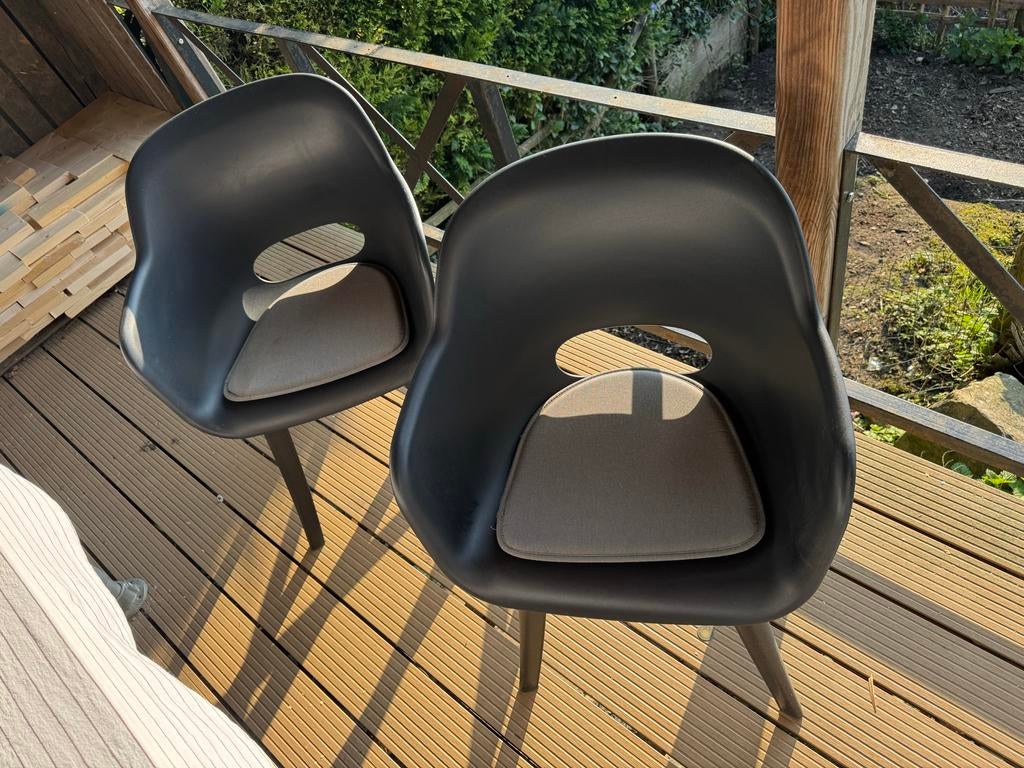 Allibert tuinstoelen met kussens, zes stuks, Ophalen, Gebruikt, Kunststof