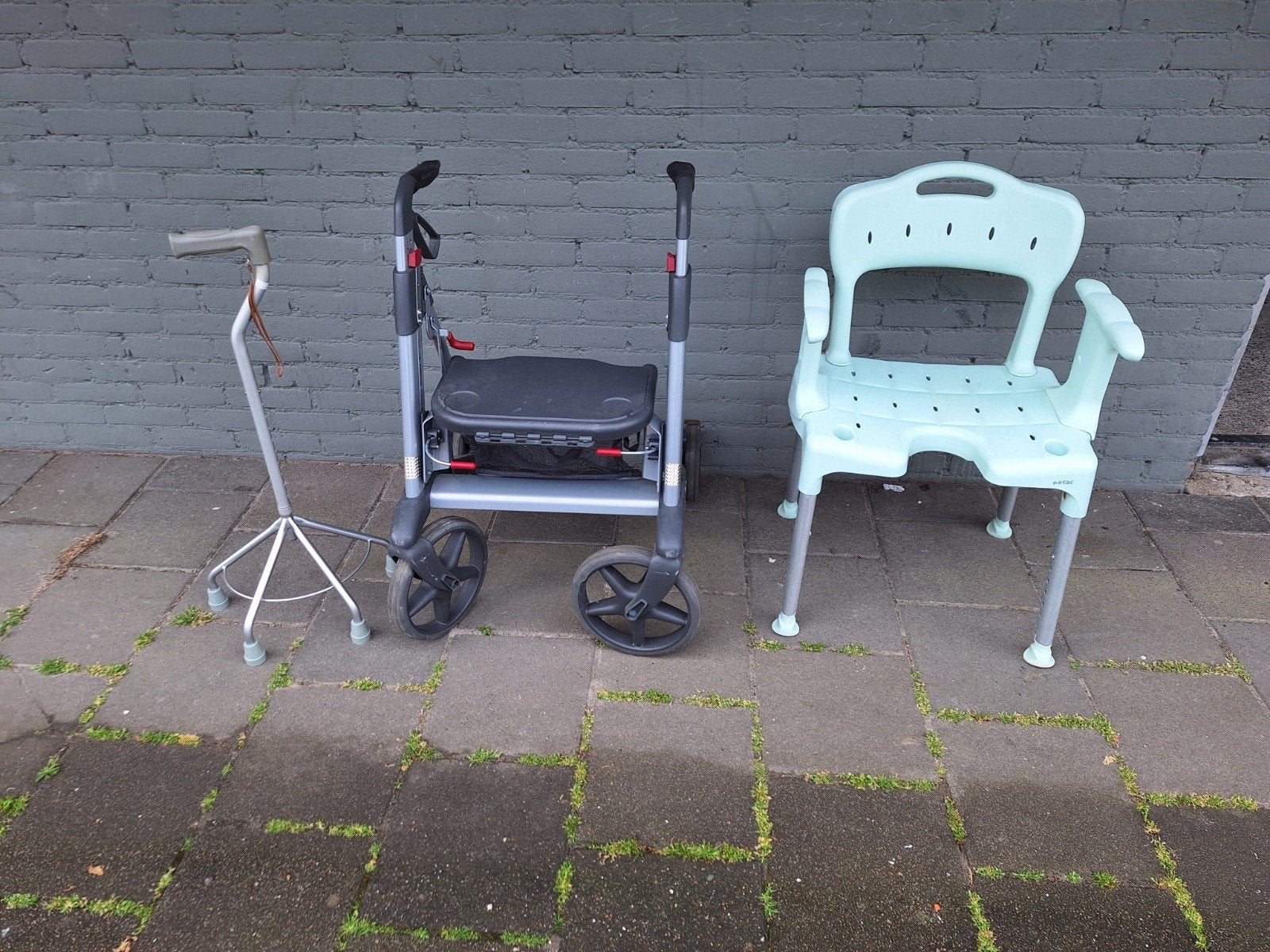 ANWB Active Access rollator en douchestoel en wandelstok, Diversen, Rollators, Ophalen