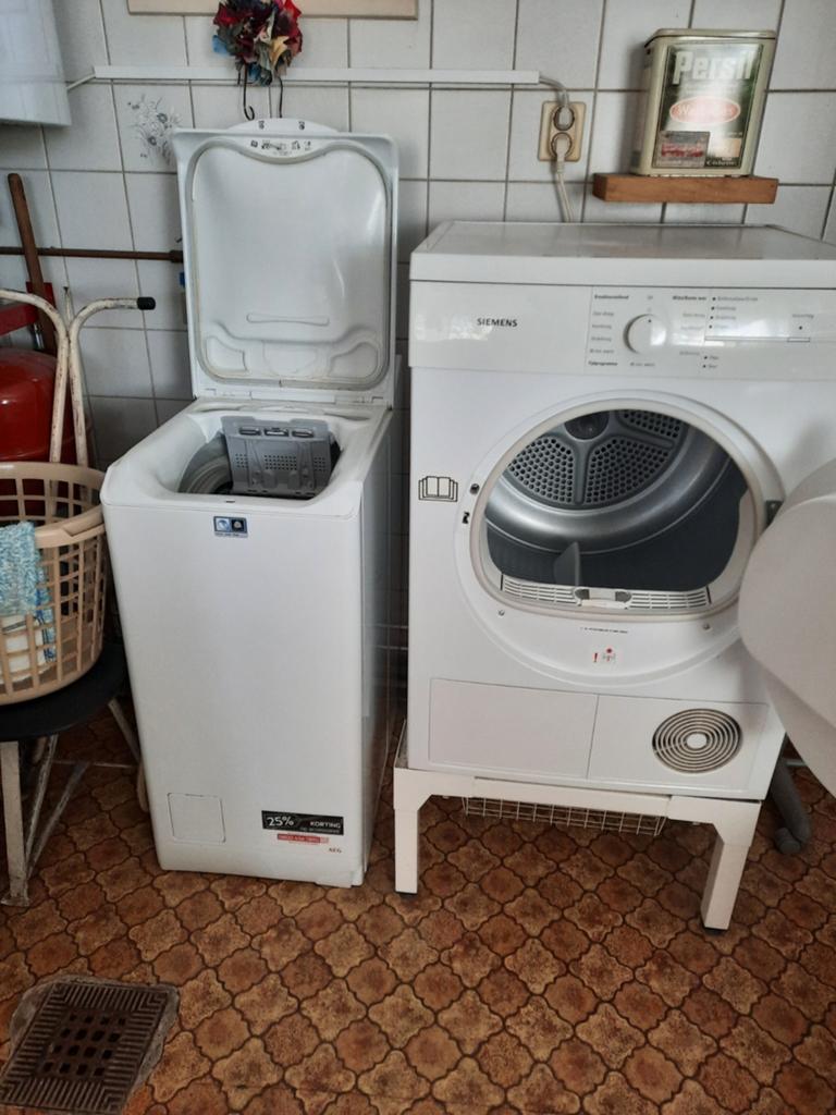 Wasmachine en wasdroger, Witgoed en Apparatuur, Wasmachines, Ophalen, 1200 tot 1600 toeren, 85 tot 90 cm