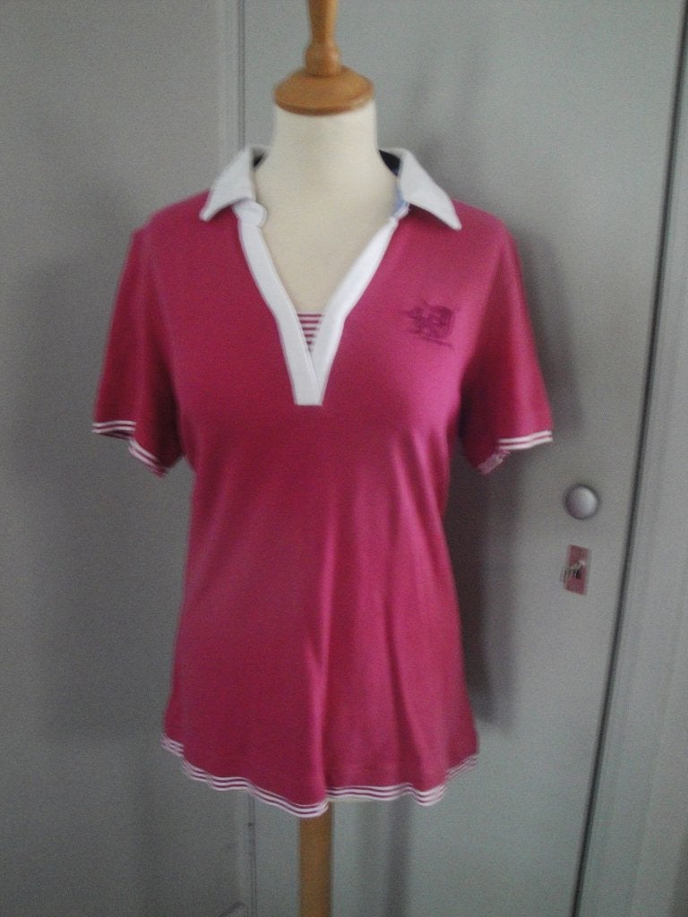 Roze poloshirt HUMAN NATURE maat L, Maat 42/44 (L), Ophalen of Verzenden, Korte mouw, Roze