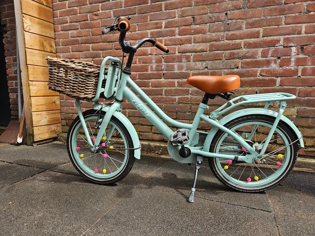 Kinderfiets Liberty 16 inch met mandje, Ophalen of Verzenden, Gebruikt, 16 tot 20 inch