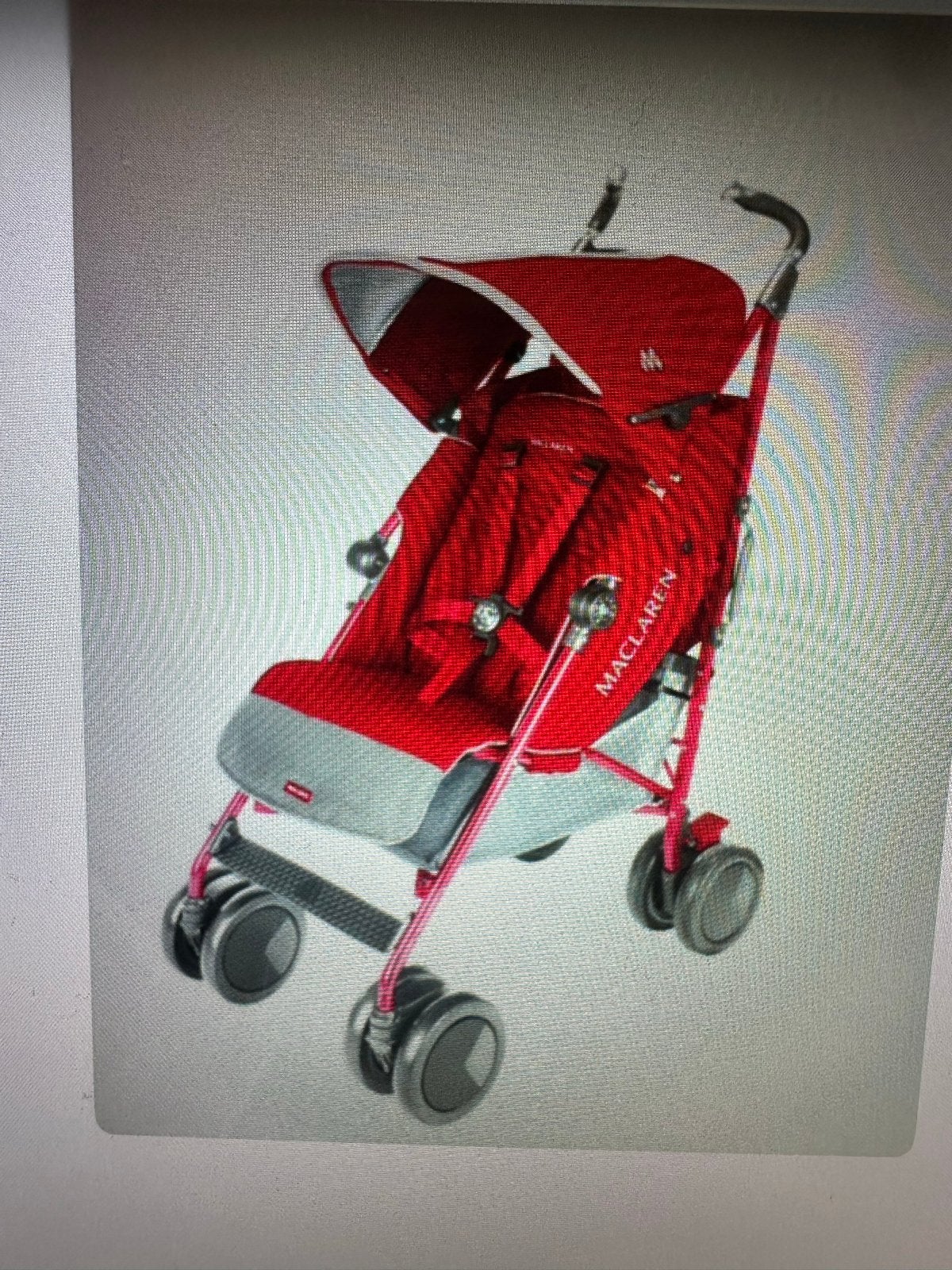Maclaren buggy - Rood, Ophalen, Gebruikt, Maclaren, Zonnekap