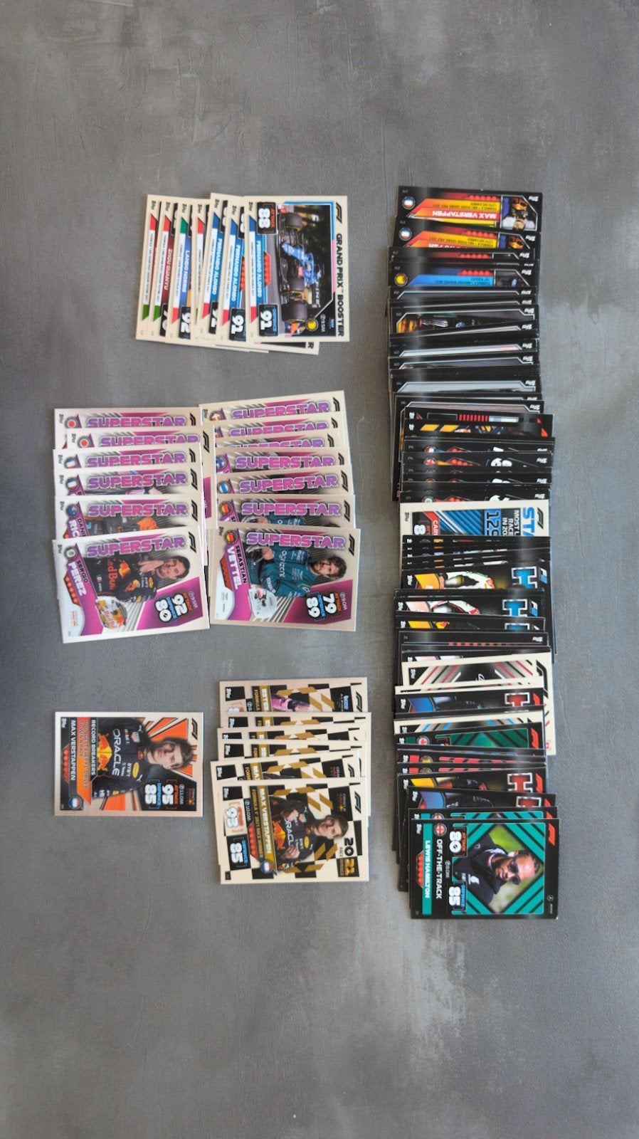 Topps Turbo Attax F1 2022 - Partij 118 kaarten dubbelen/bulk, Hobby en Vrije tijd, Stickers en Plaatjes, Ophalen of Verzenden
