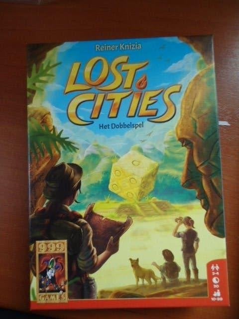 Lost Cities, dobbelspel, 999 games, Een of twee spelers, Ophalen of Verzenden, Zo goed als nieuw, 999 Games