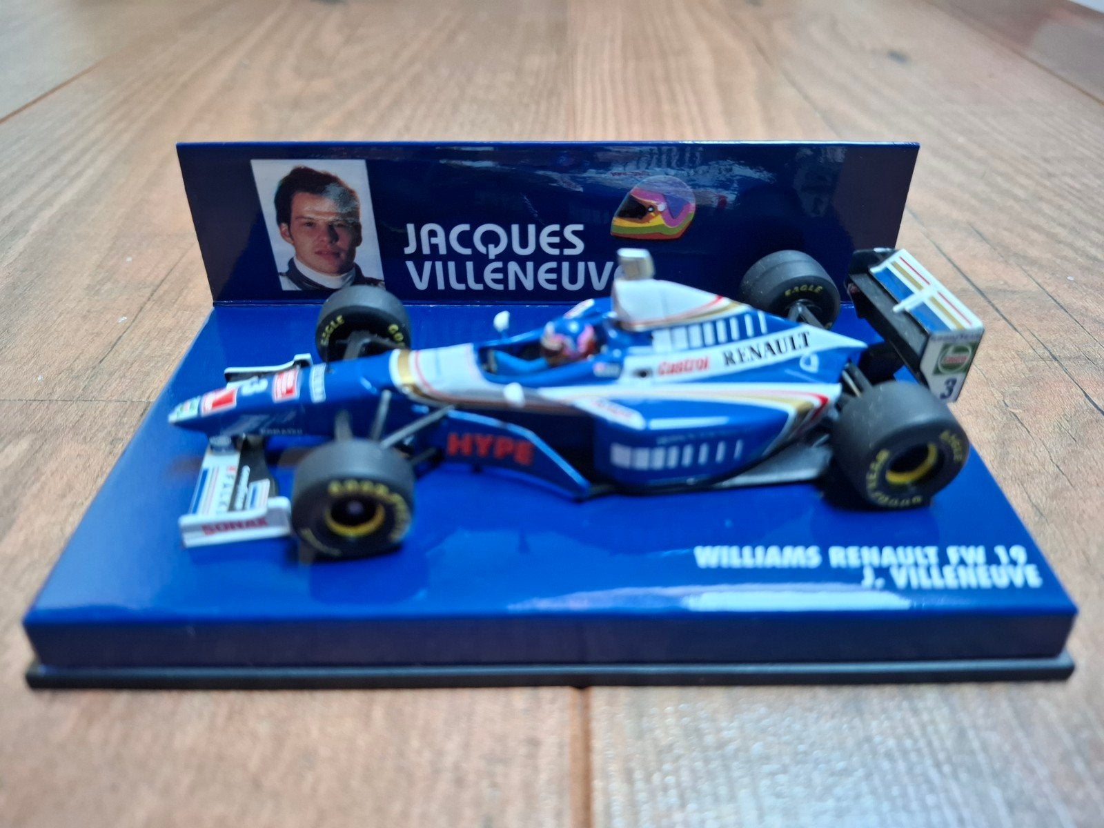 Williams Renault FW19 J. Villeneuve F1 model 1:43, Ophalen of Verzenden, Zo goed als nieuw, Auto, MiniChamps