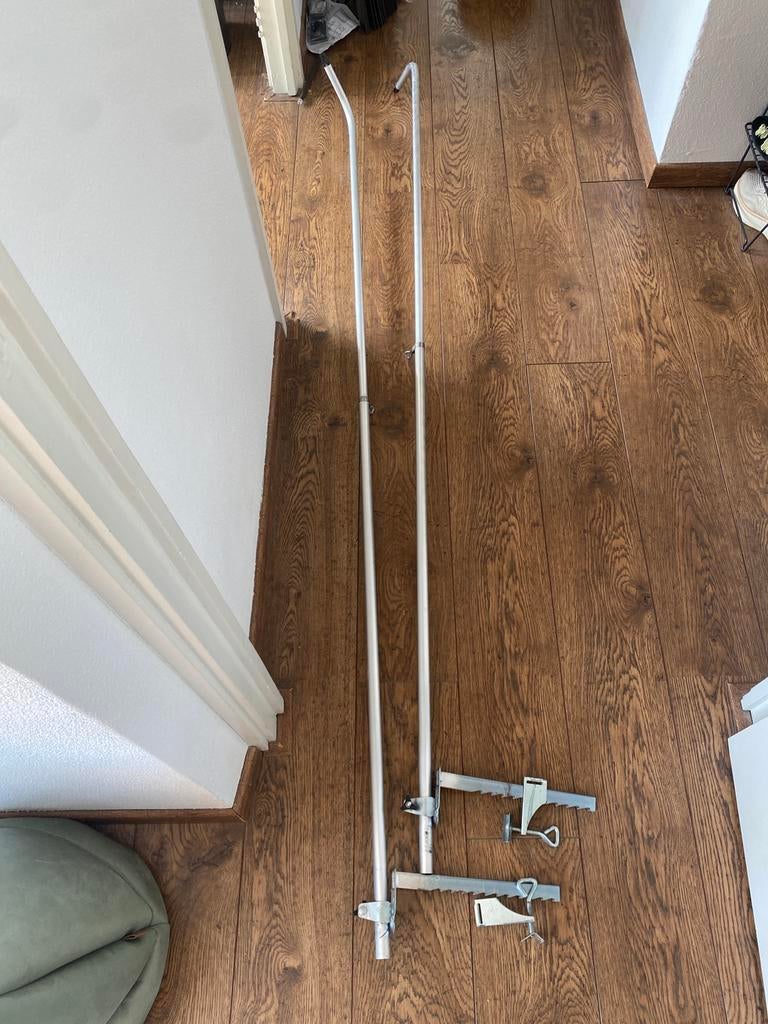 Balustrade-knip / houder voor kattennet balkon, Tuin en Terras, Ophalen, Gebruikt, IJzer