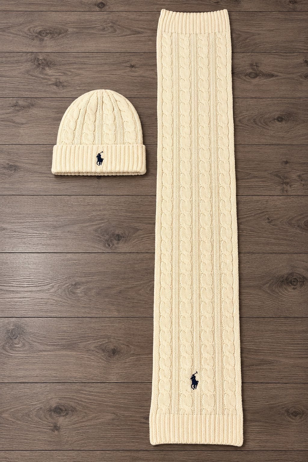 Ralph Lauren muts & sjaal set – winter – unisex, Ophalen of Verzenden, Nieuw, Overige maten, Muts