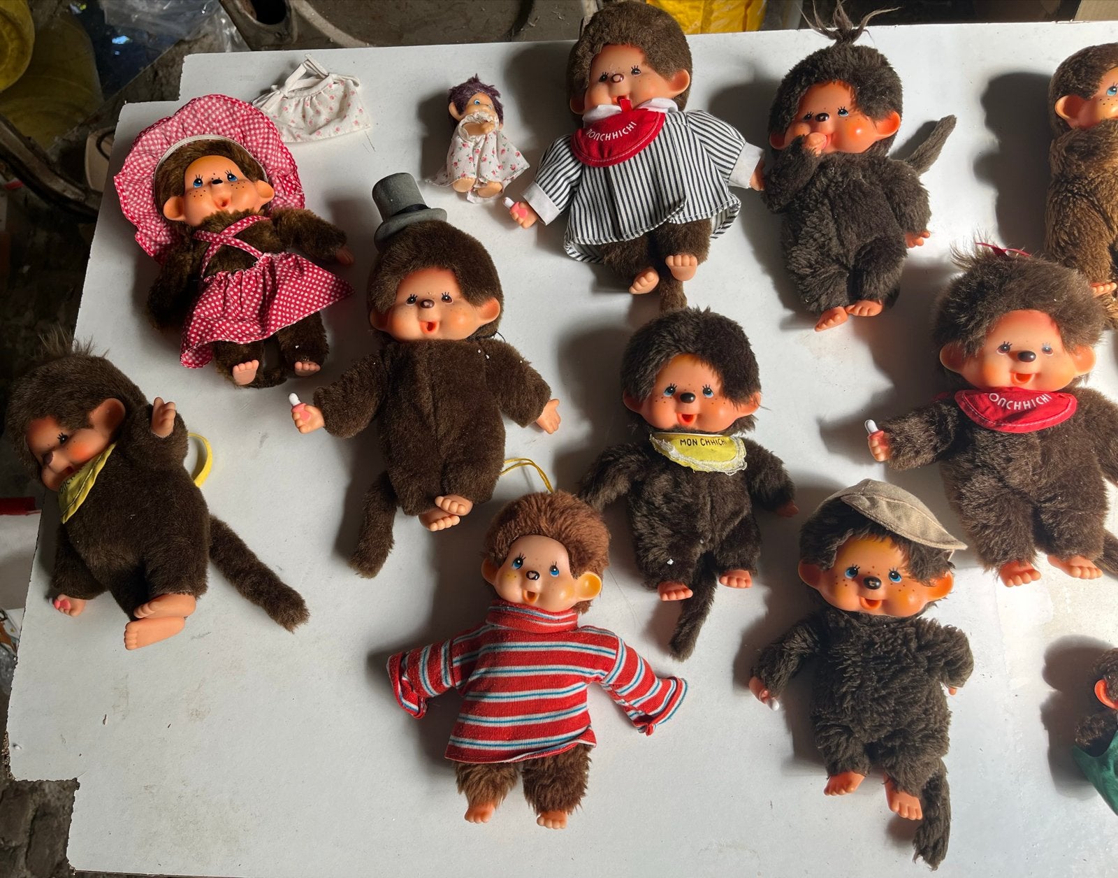 Grote collectie Monchhichi poppen - Vintage speelgoed, Ophalen of Verzenden, Gebruikt