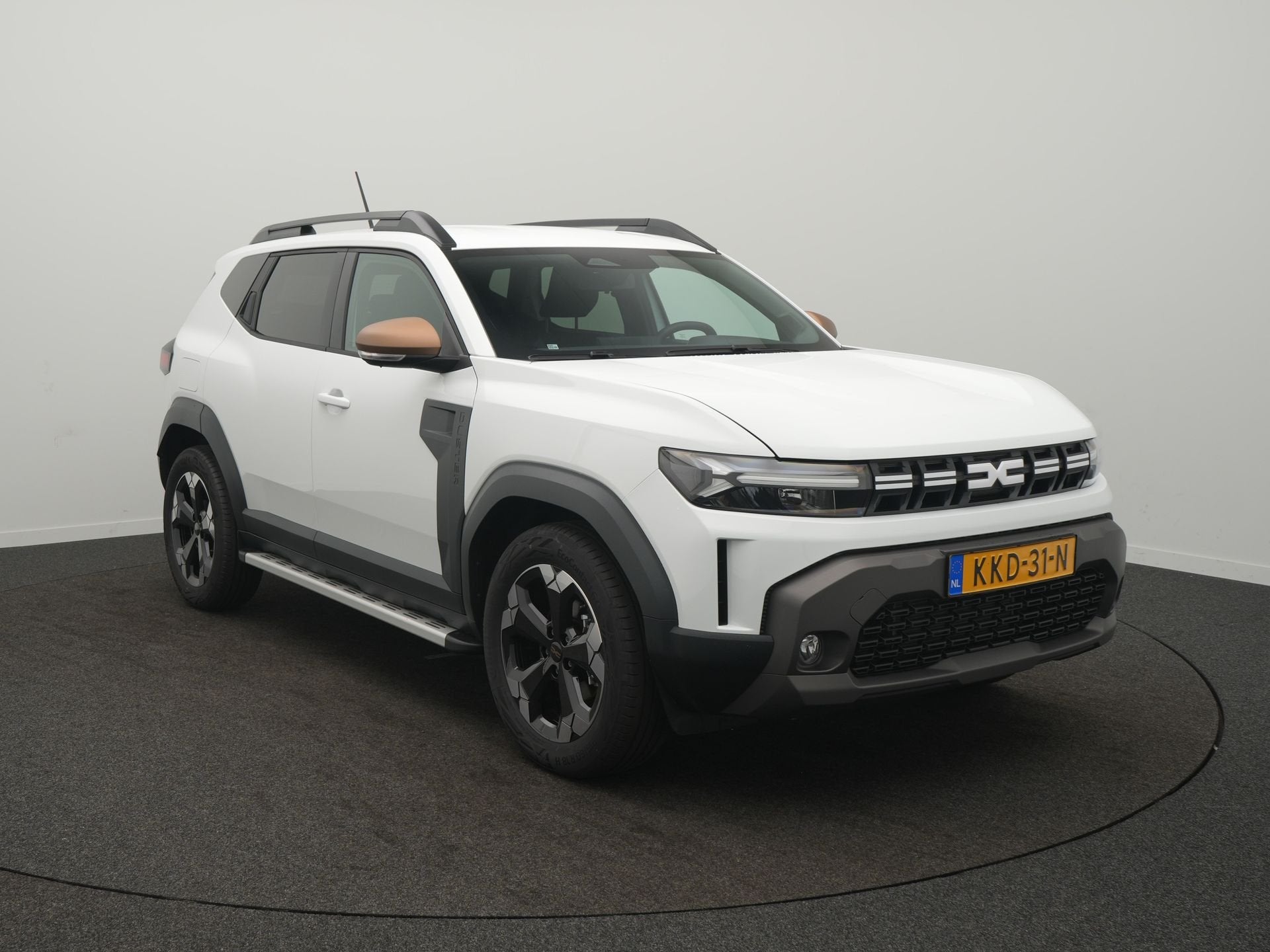 Dacia Duster 1.8 hybrid 155 extreme - Demo - Sidesteps - Pac, Auto's, Dacia, Stof, Wit, Origineel Nederlands, Bedrijf