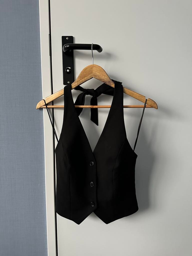 Zwart gilet van Costes, maat XS, Zwart, Ophalen of Verzenden, Zo goed als nieuw, Zonder mouw