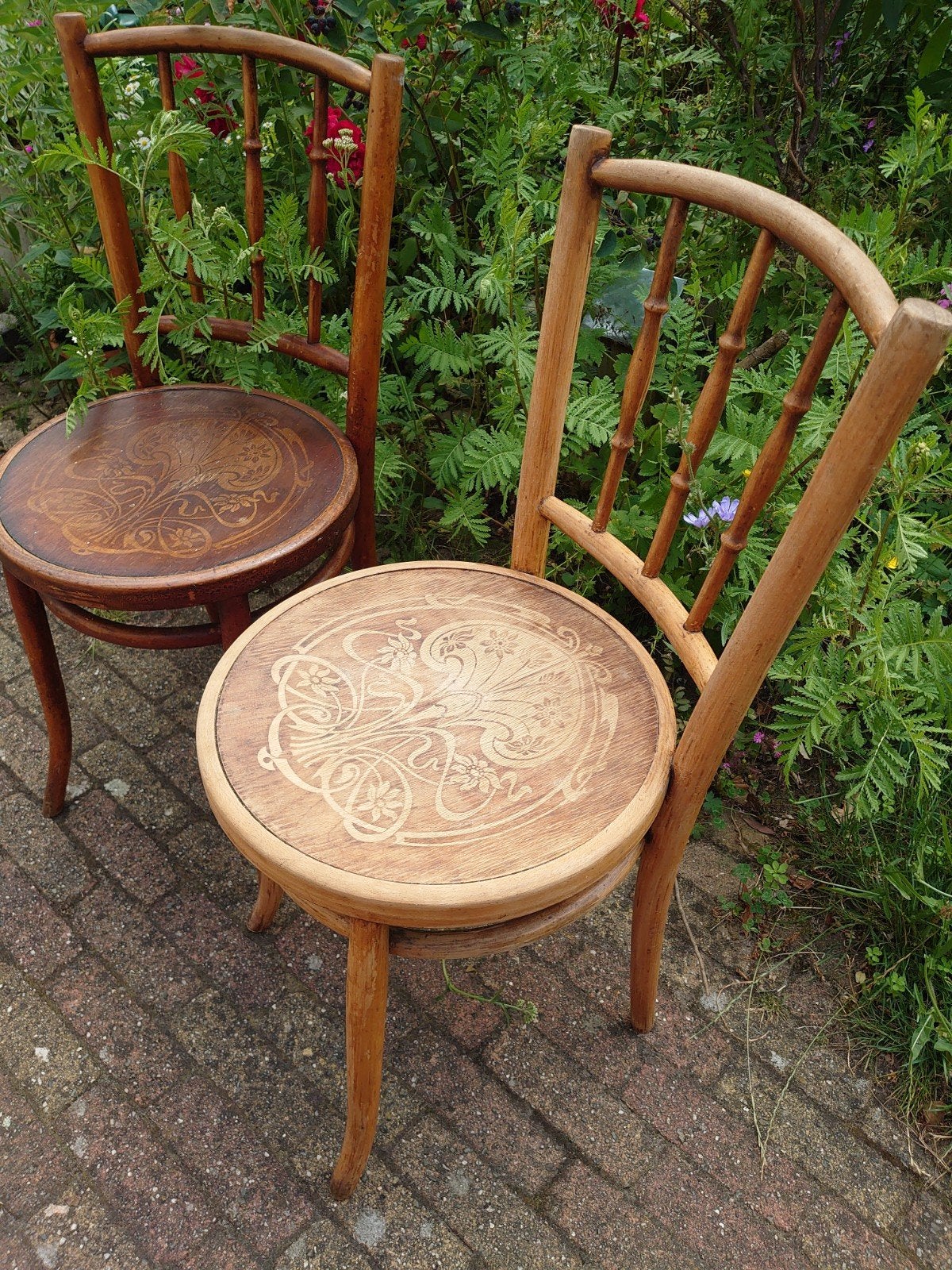 2 x Thonet stoel hout, Antiek en Kunst, Antiek | Meubels | Stoelen en Banken, Ophalen of Verzenden