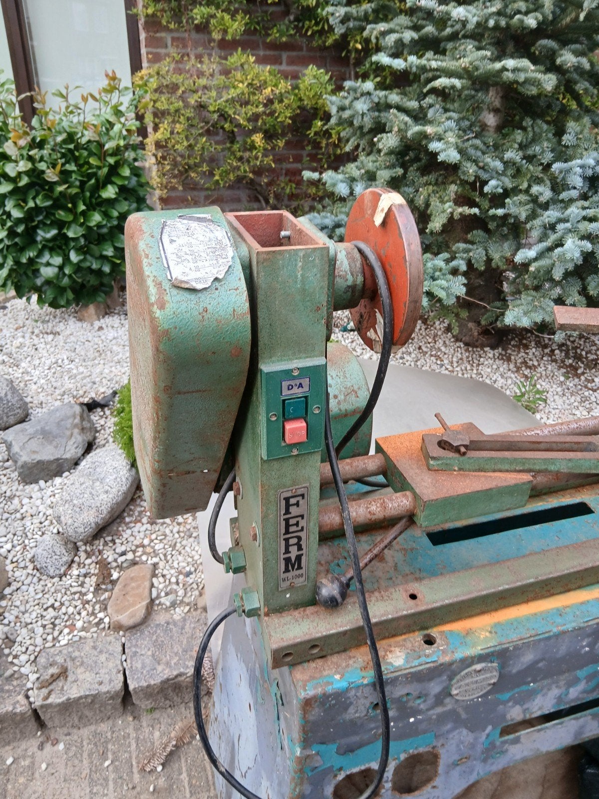 14742 mooie grote houtdraaibank 100cm tussen senters, Ophalen of Verzenden, 1000 watt of meer, Werkbankslijpmachine
