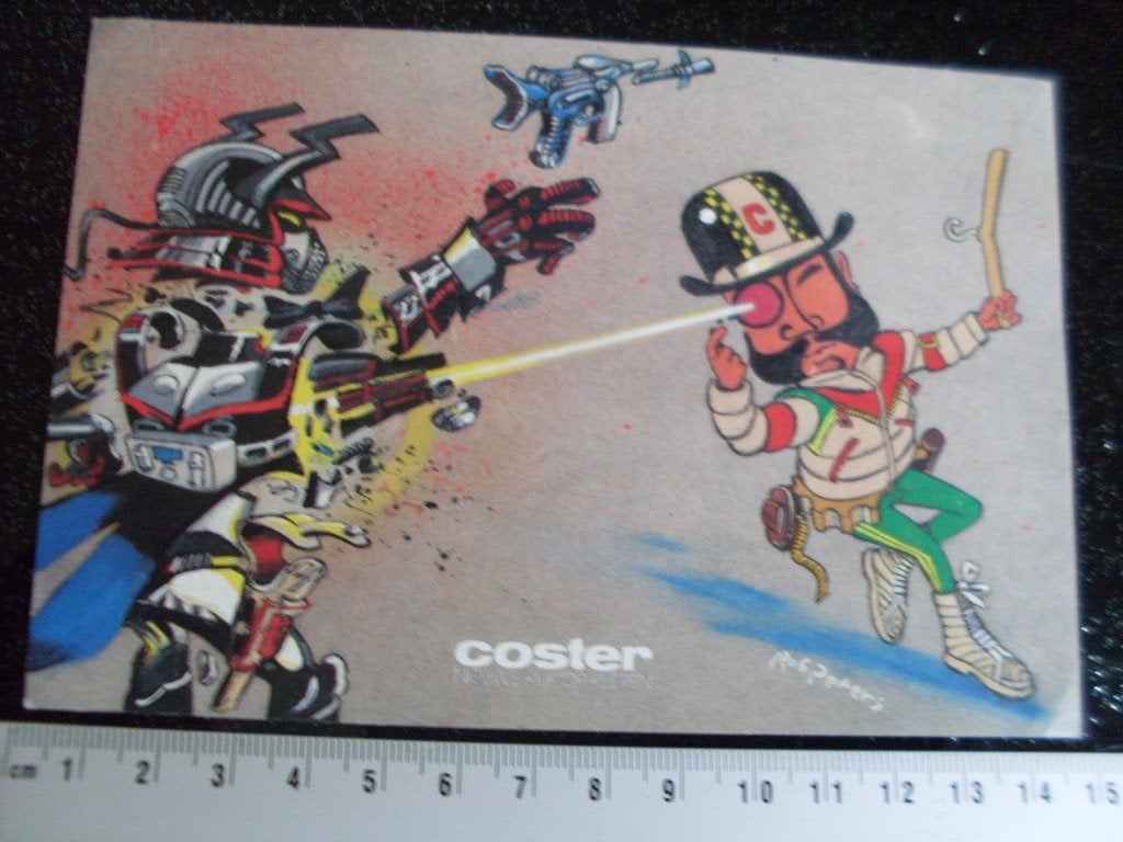 sticker coster logo nieuwe kijk op kleren Rob Peters, Verzenden, Zo goed als nieuw, Merk