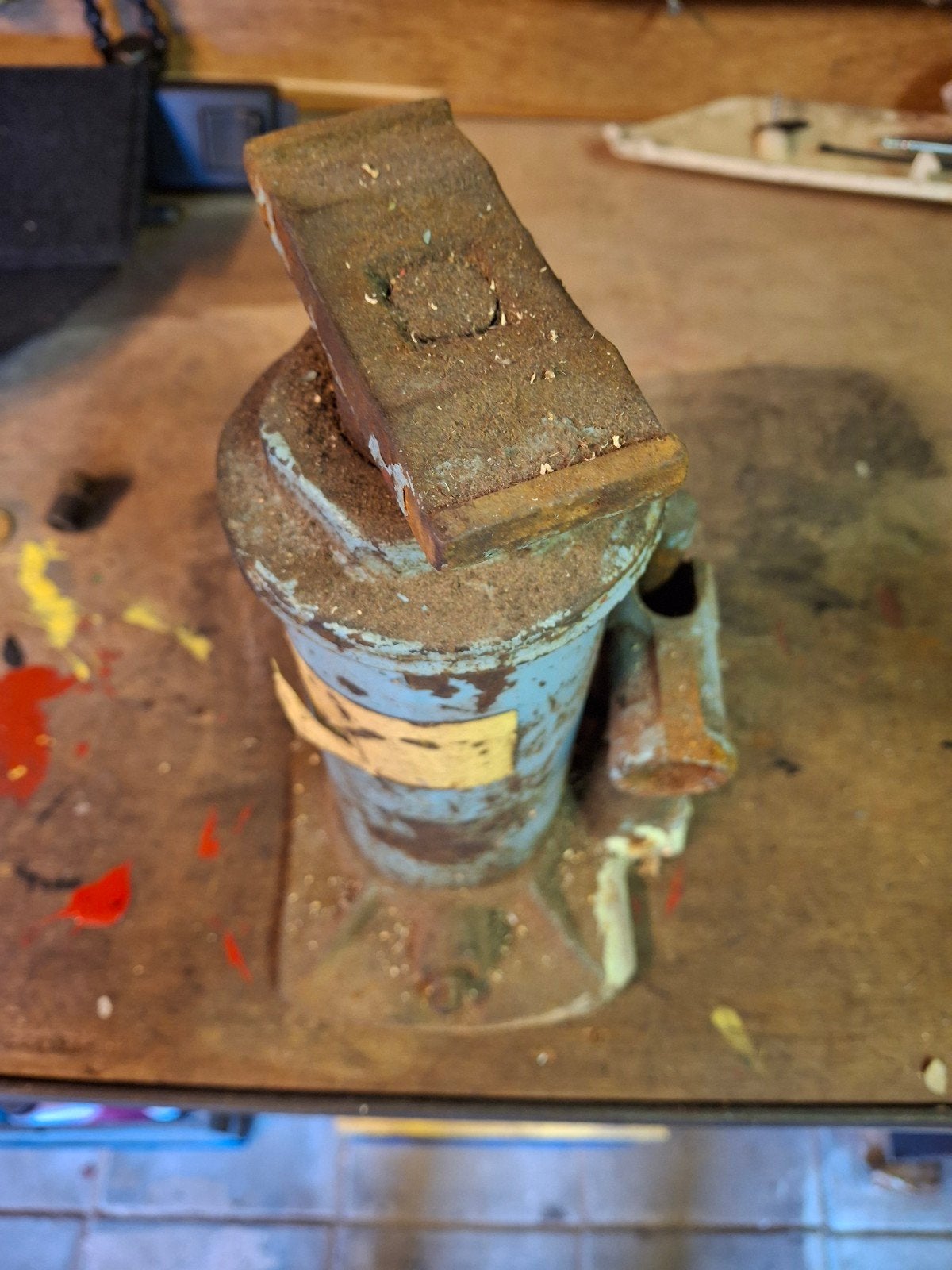 Oude Potkrik - Robuuste Mechanische Krik, Ophalen, Gebruikt, Mechanisch, Potkrik