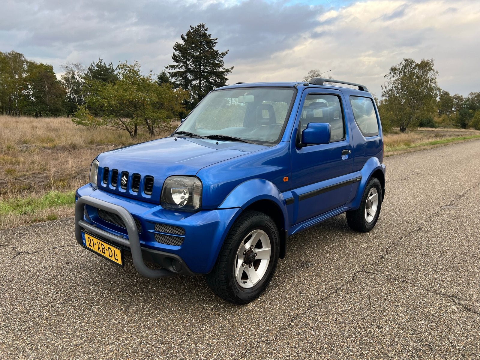Suzuki Jimny 1.3 4WD 2007 Blauw 4X4, Auto's, Stof, 40 €/maand, Bedrijf, SUV of Terreinwagen