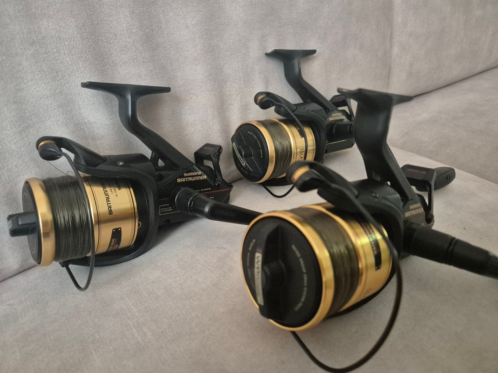 Shimano 4500B met gouden spoelen, Watersport en Boten, Ophalen of Verzenden, Zo goed als nieuw, Molen