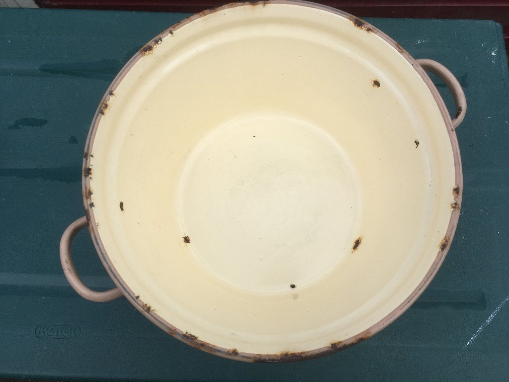emaille pan wasbak, Ophalen of Verzenden
