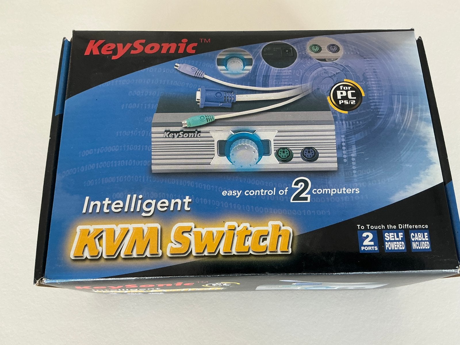 Keysonic KVM Switch  for 2x PC PS/2 and VGA monitor, Ophalen of Verzenden, Zo goed als nieuw, NA, NA