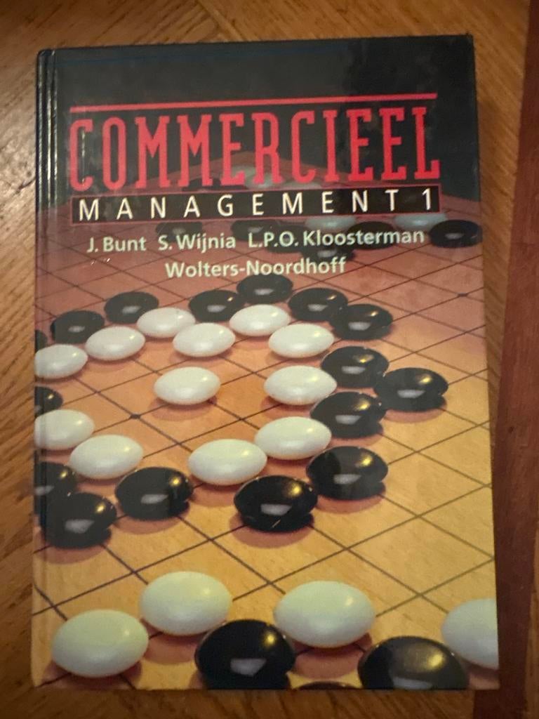 Commercieel Management 1 - J. Bunt, S. Wijnia, Boeken, Ophalen of Verzenden, Gelezen, Economie en Marketing