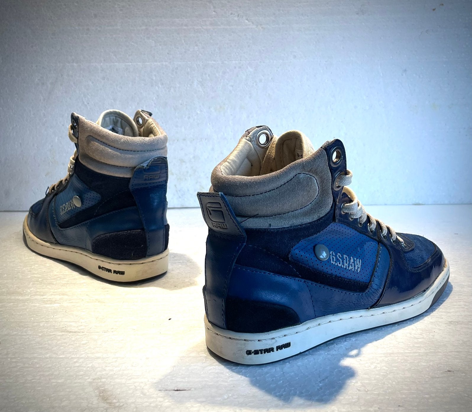G Star G-Star sneakers gympen schoenen leer 36 blauw, Schoentjes, Jongetje of Meisje, Ophalen of Verzenden, Zo goed als nieuw