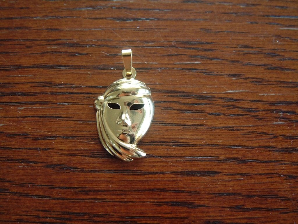 z.g.a.n. hangertje van masker commedia dell'arte Venetie, Ophalen of Verzenden, Zo goed als nieuw, Overige kleuren, Overige materialen