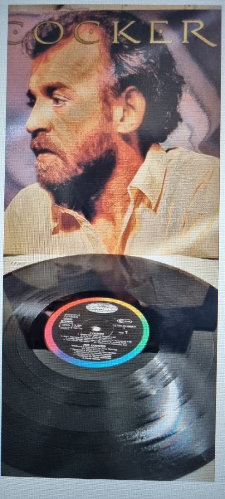 Joe Cocker - Cocker LP (1986) l, LP, Gebruikt, Pop, Ophalen of Verzenden