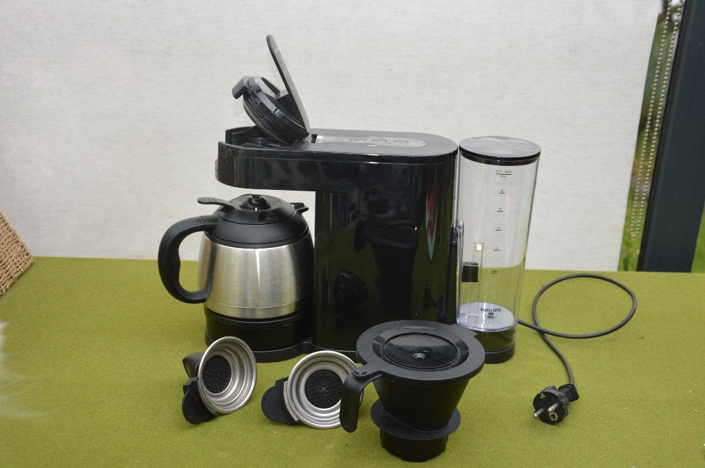 Philips Senseo Switch koffieapparaat 2 in 1 voor pads en fil, Afneembaar waterreservoir, Gebruikt, Koffiemachine, Ophalen of Verzenden