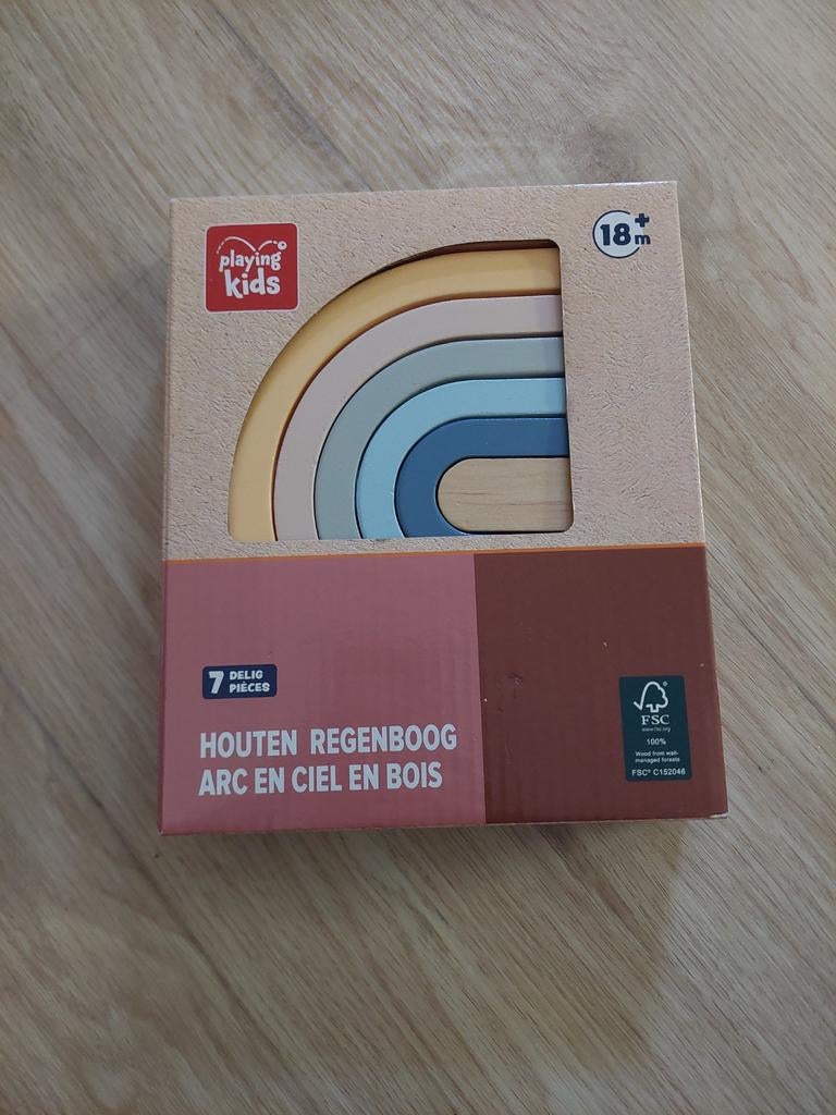 Houten regenboog, Kinderen en Baby's, Speelgoed | Houten speelgoed, Ophalen of Verzenden, Nieuw, Overige typen