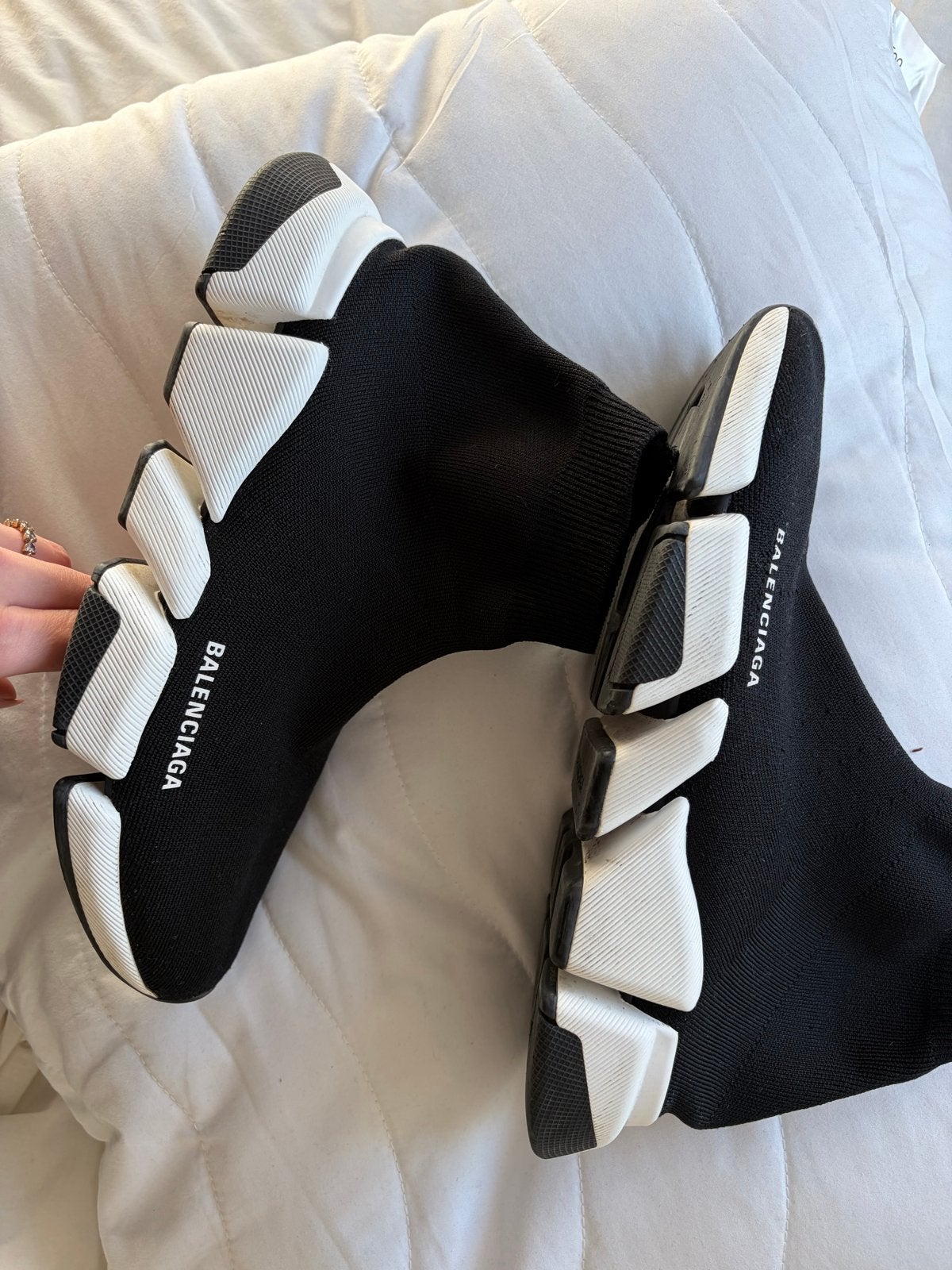 Balenciaga Speed 2.0 Trainers Zwart Maat 42 unisex, Zwart, Ophalen of Verzenden, Sneakers of Gympen, Zo goed als nieuw