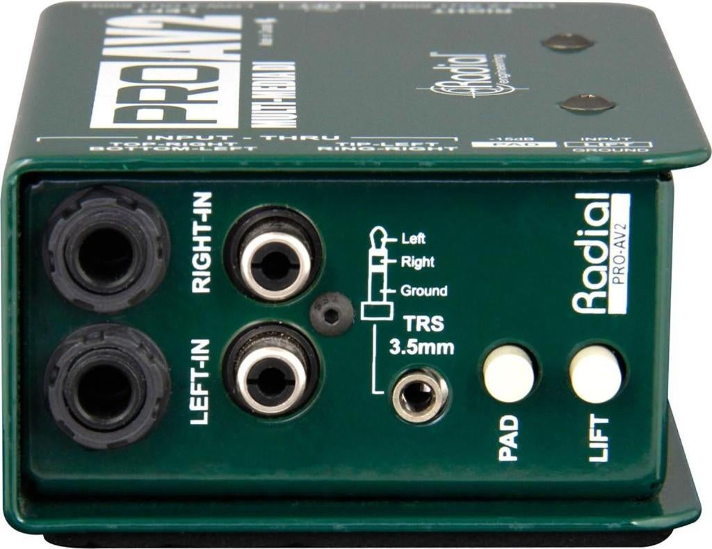 Radial PROAV2 passieve stereo DI box multimedia, ., Overige typen, Nieuw, Ophalen of Verzenden