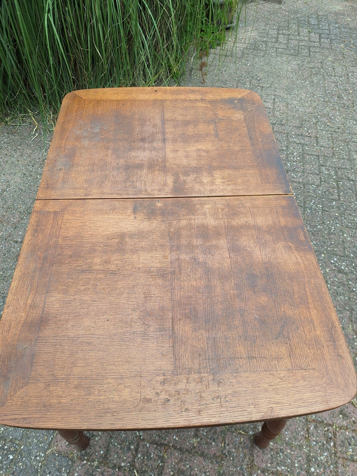 Oude uitschuifbare houten tafel - gratis af te halen, Ophalen