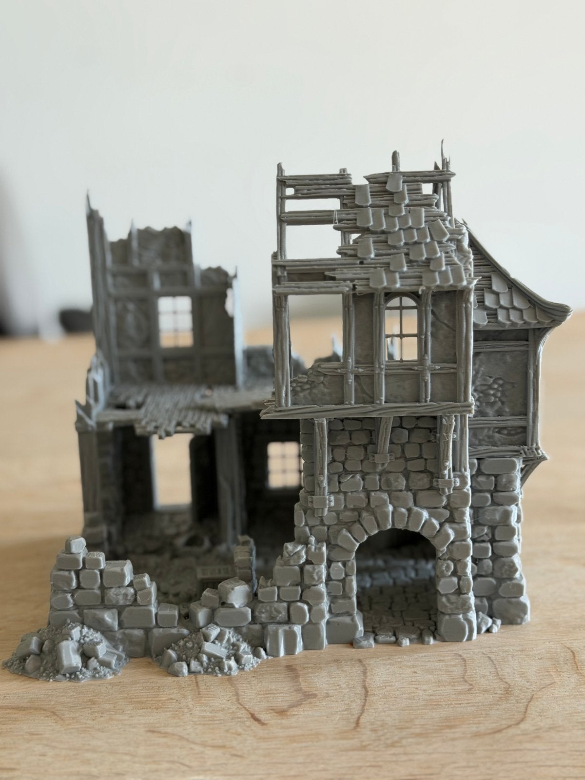 Ruïne Huis Diorama - Perfect voor Wargames/RPG, Hobby en Vrije tijd, Modelbouw | Figuren en Diorama's, Groter dan 1:35, Trajectum