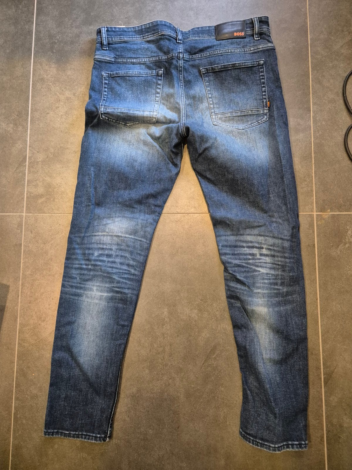 BOSS Heren Jeans - Maat W36/L34 - 1x gedragen en gewassen, W36 - W38 (confectie 52/54), BOSS, Blauw, Ophalen of Verzenden