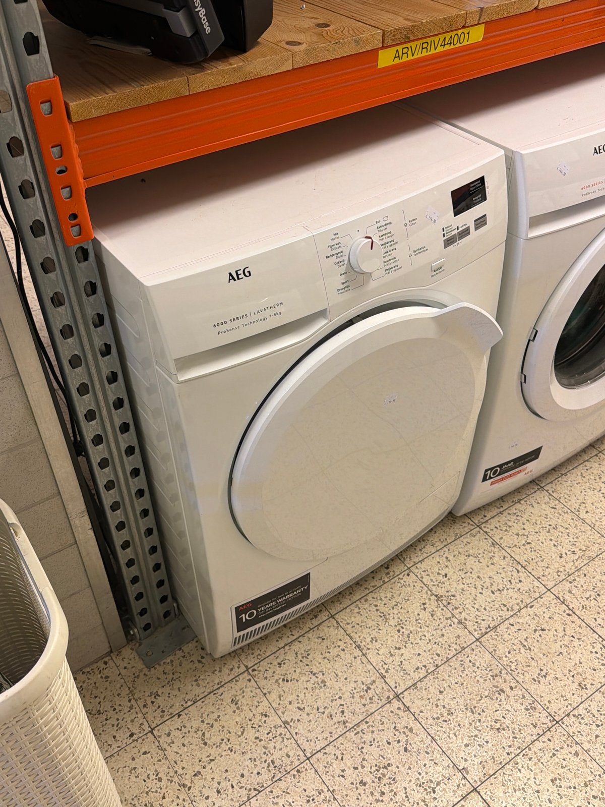 AEG 6000 Series Lavatherm Wasdroger - Zo goed als nieuw, Witgoed en Apparatuur, Wasdrogers, Ophalen, Timbergeweg 10, 8 tot 10 kg