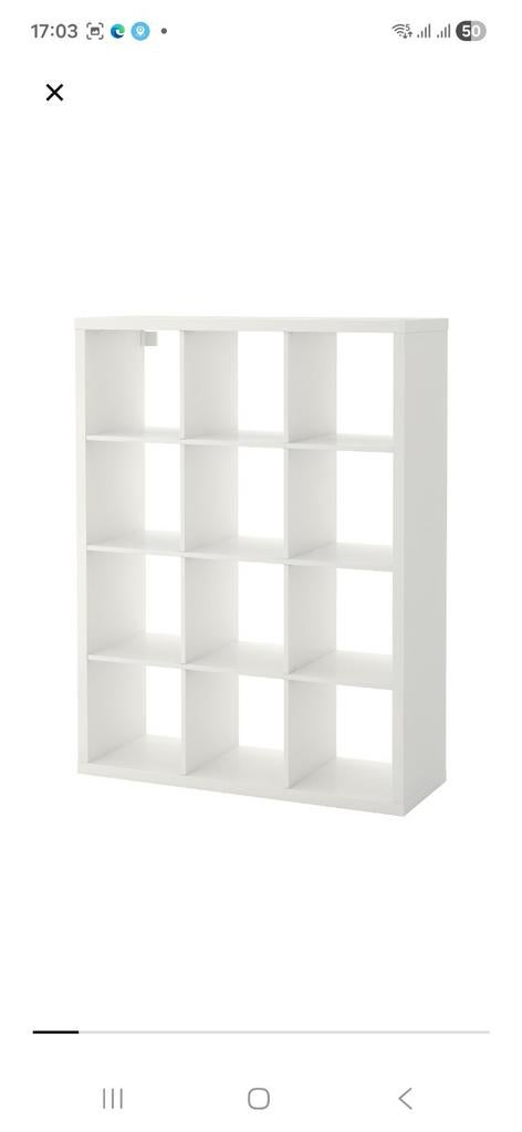 IKEA Kallax open kast wit 112x147 cm, Ophalen, Met plank(en), 100 tot 150 cm, 100 tot 150 cm