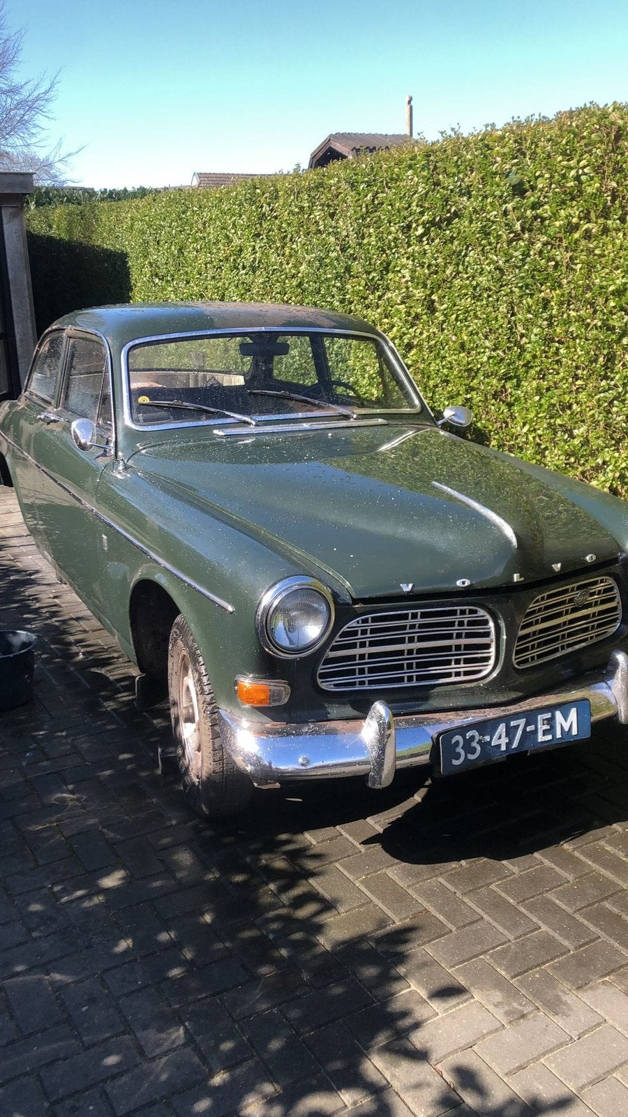 Volvo P130 1.8 1967 Groen motor gereviseerd, project auto, Auto's, 4 cilinders, Origineel Nederlands, Handgeschakeld, Particulier