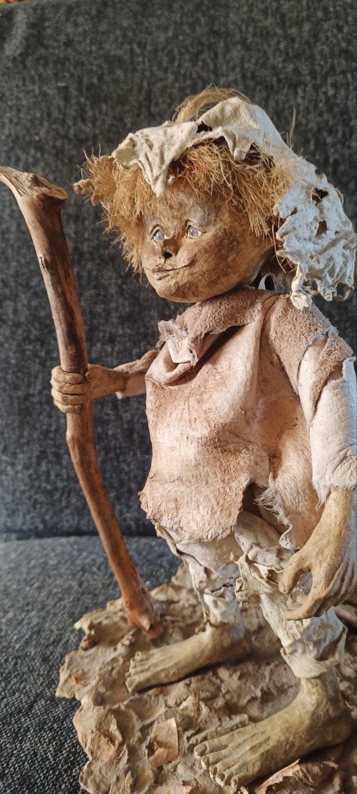Handgemaakt Frodo Elf Beeld - Uniek Fantasy Kunstwerk, Ophalen of Verzenden, Gebruikt