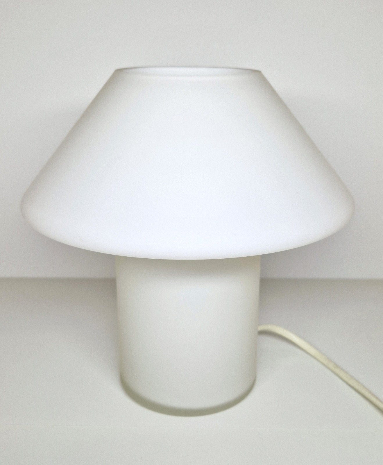Opaline glazen paddestoel / mushroom bureaulamp Hala Zeist., Bureaulamp, Overige merken, 20 cm, Met schakelaar