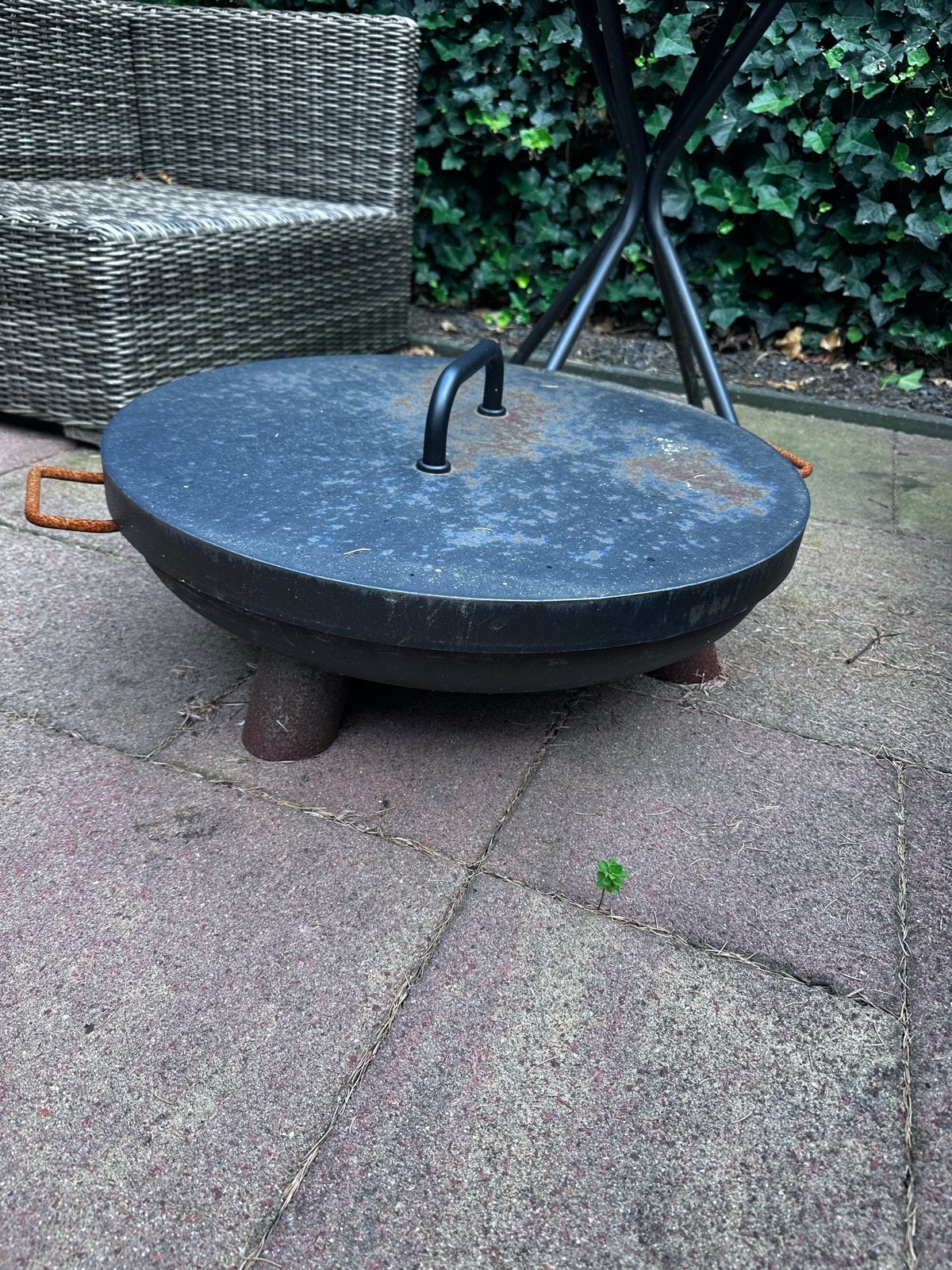 Bonfeu vuurschaal met deksel, 60cm, Tuin en Terras, Vuurkorven, Ophalen, Gebruikt, Vuurkorf