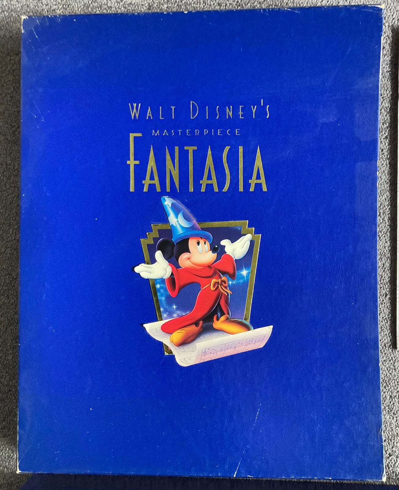 Walt Disney’s Masterpiece FANTASIA Deluxe VHS + CD Box Set, Ophalen of Verzenden, Overige figuren, Zo goed als nieuw, Overige typen