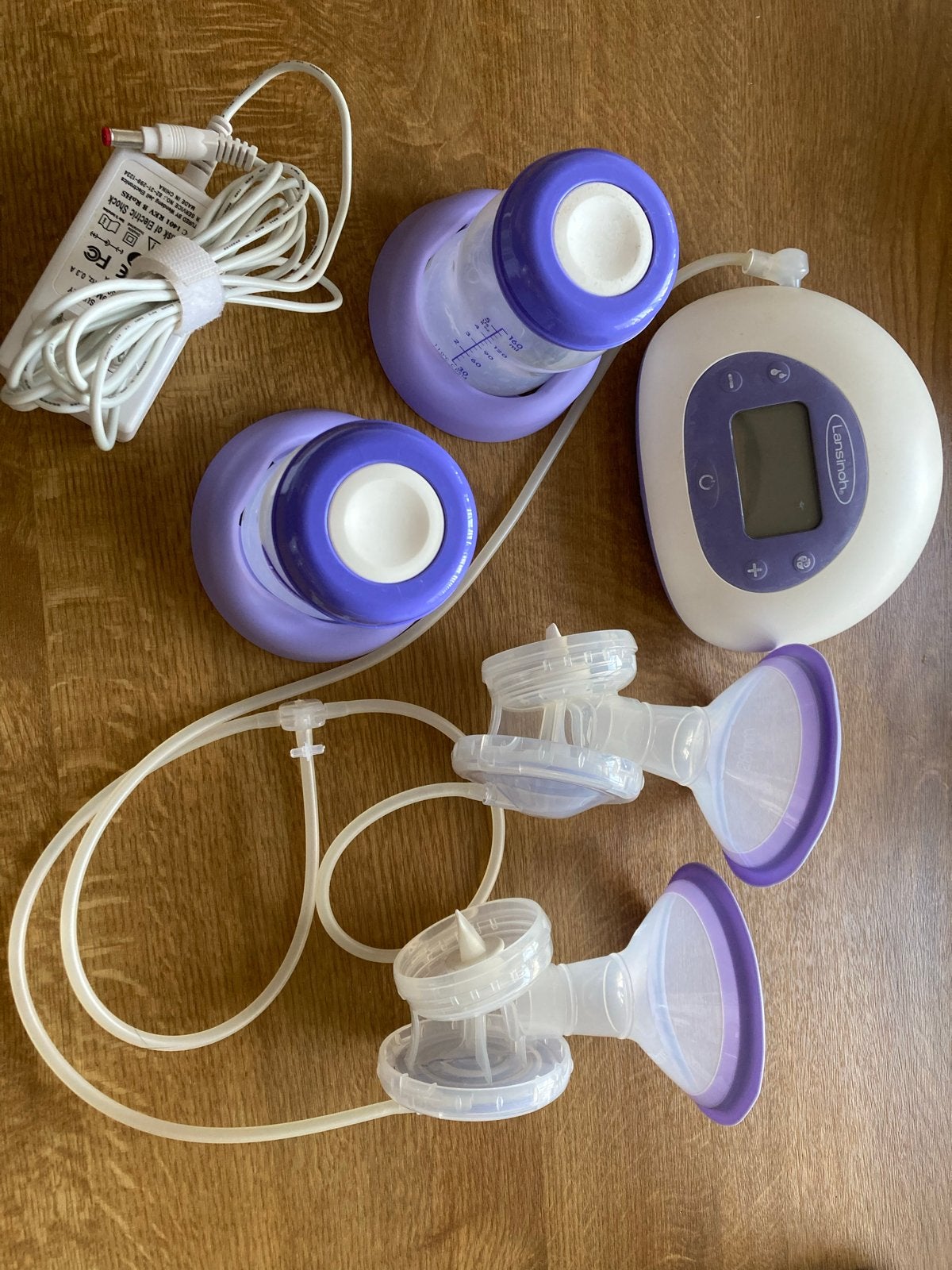 Complete kolf set: Lansinoh elektrisch & handkolf + accessoi, Gebruikt, Dubbelzijdig, Borstkolf, Philips Avent