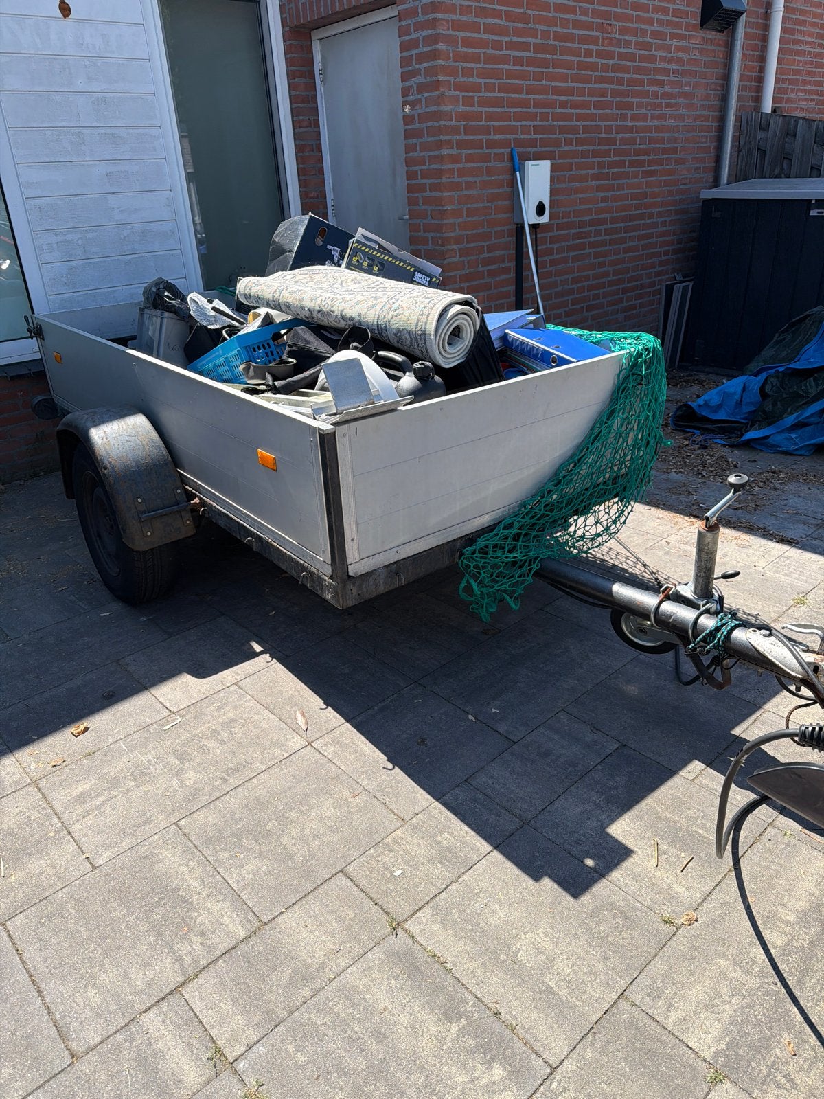 Aanhangwagen te koop aluminiumlaadbak, Ophalen of Verzenden, Gebruikt