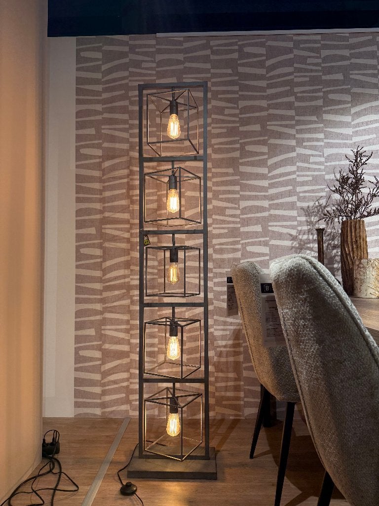 Vloerlamp Giant Tower, Ophalen, Glas, Nieuw, Industrieel, Strak, Modern