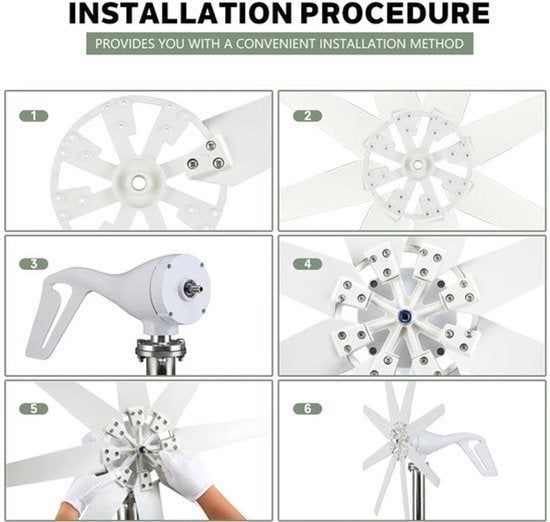 Windturbine - Windmolen - Windenergie - Windturbine Generato, Corvance B.V., Verzenden, Nieuw, Corvancebol@gmail.com
