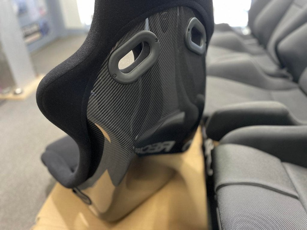 Recaro Pole Position stof velours carbon kuipstoel, Ophalen of Verzenden
