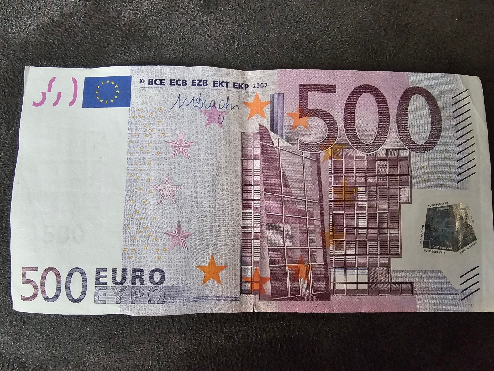 €500 biljet/briefje UNIEK, Ophalen, Overige landen